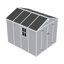 Grey Plastic Outdoor Storage Shed
