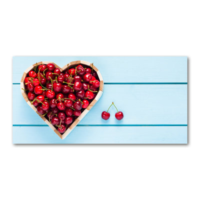 Heart From Cherry - Wrapped Canvas Print