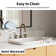 Los Flexi Semi Recessed Vessel Sink, White Rectangular Ceramic Drop In Bathroom Sink with Pop-up Drain