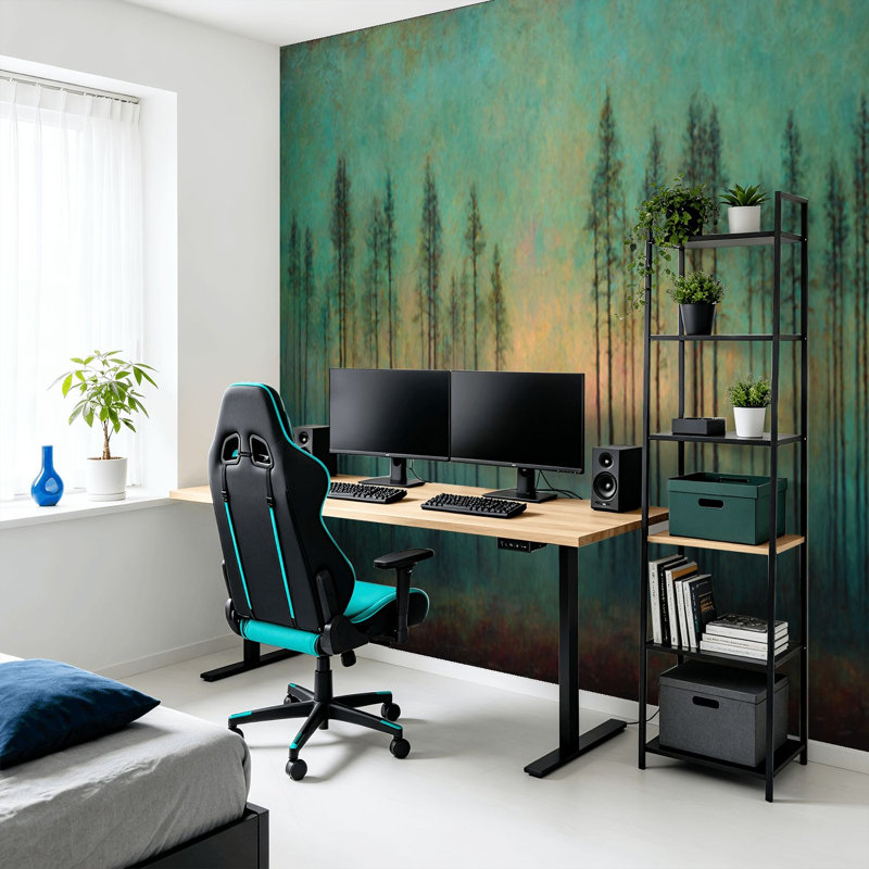 «Peel and Stick Papier peint 69 po x l 96 po», peinture murale moderne auto-adhésive pour chambre à coucher