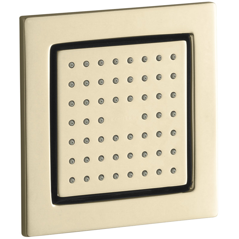 WaterTile Square Adjustable Body Spray, Vibrant French Gold
