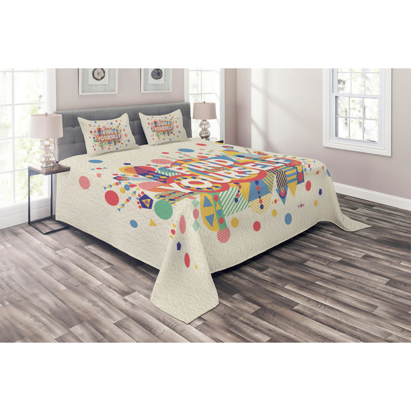 Modern & Contemporary Polyester Coverlet, King Bedspread + 2 Shams