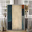 Art mural encadré sur toile - Composition abstraite minimaliste dans des tons bleus et neutres - 16 po x 24 po, 24 po x 36 po-129684779-129684782