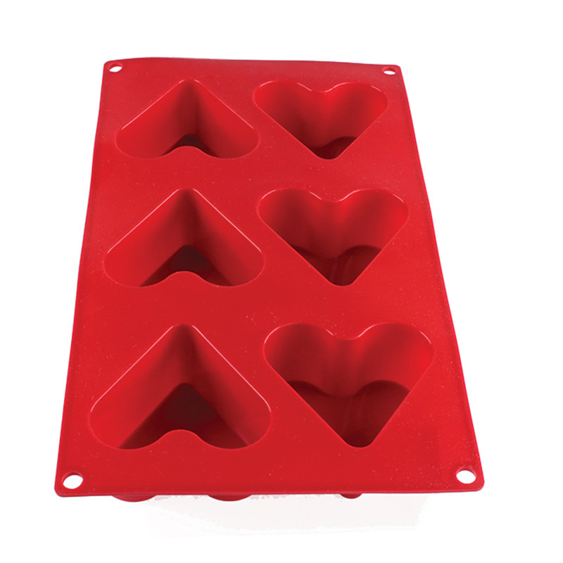 Thunder Group Inc. 6 Cup Non-Stick Silicone Mould with Lid