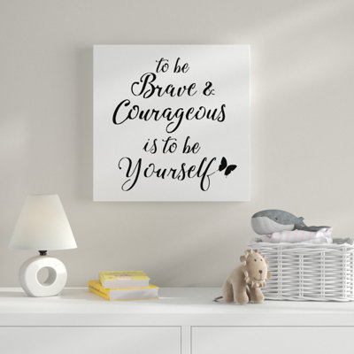 « be be stencil quote », art sur toile