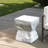Laigha Outdoor Cube-Shaped Magnesium Oxide Side Table