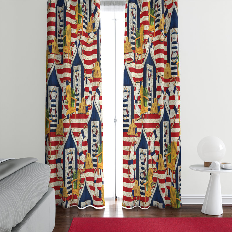 Semi Sheer Curtain, 40" W x 52" L