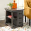 Kraatz Solid Wood Farmhouse One Shelf One Door End Table-251682400