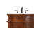 66 inch Double Bathroom Vanity in Teak-2096763647