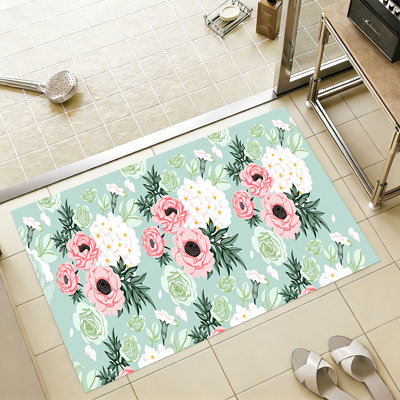 Thin Non-Slip Bathroom Mats Machine Washable