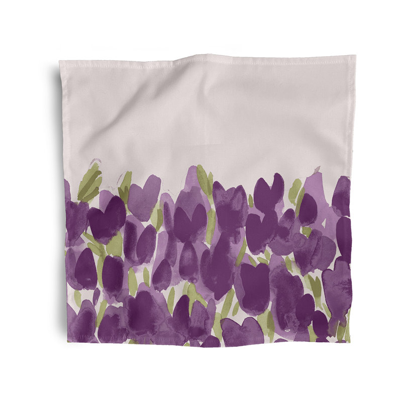 Lonston Tulip Field Napkins, Purple