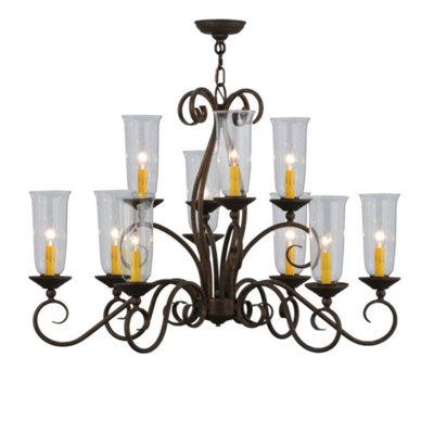 Lustre à niveaux unique / remarquable à 10 lumières Wallis