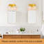 Éclairage pour meuble-lavabo moderne en laiton brossé avec abat-jour en verre martelé, applique murale 2 lumières pour salle de bain, salon, couloir et cage d'escalier