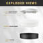 Plafonnier encastré cylindrique simple 12 po