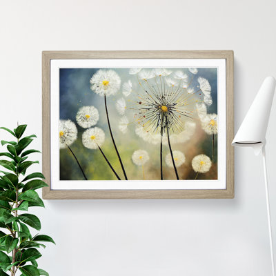 The Dandelion Flowers - Single Picture Frame Print