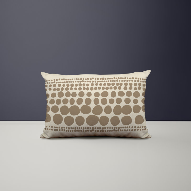 Housse et insert de coussin rectangulaire intérieur / extérieur en mélange de polyester / polyester Ikom, Beige