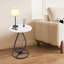 Table d'appoint ronde avec plateau de table et table de chevet décorative-1860319378