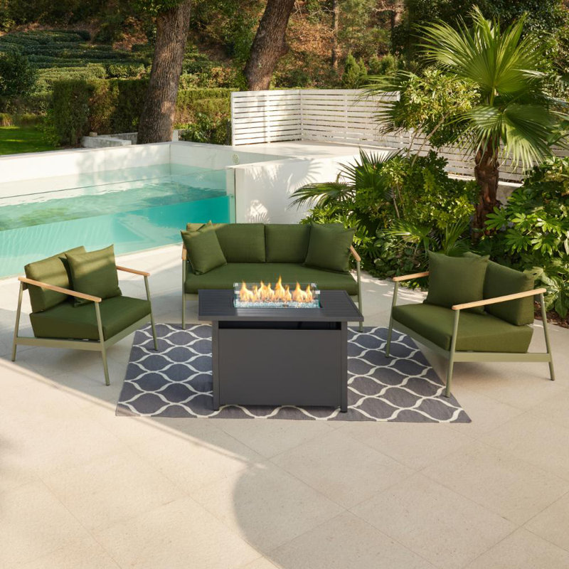 Charneshia Aluminium Garden Set, Green