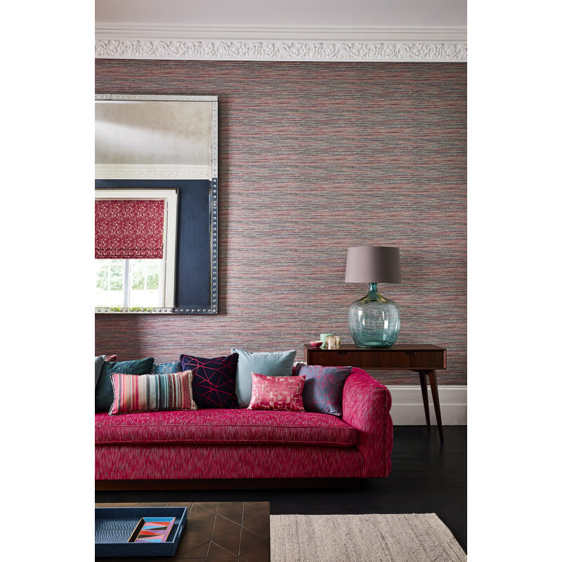 Affinity Wallpaper, Teal/Litchen
