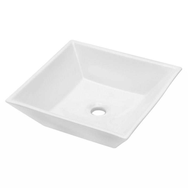 Wenty 16'' Ceramic Rectangular Bathroom Sink