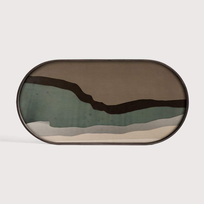 Wabi Sabi Glass Decorative Tray