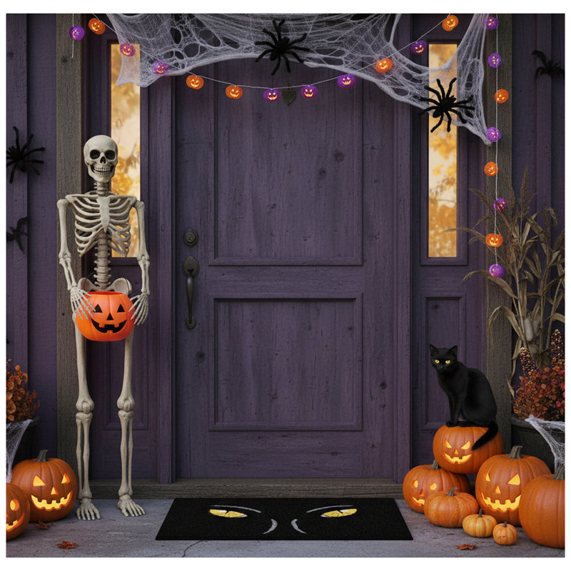 Tapis de porte d'extérieur antidérapant 29 po x 17 po Eowyn