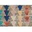 Rectangle 154 cm x 194 cm Geometric Wool Hand Woven Kilim
