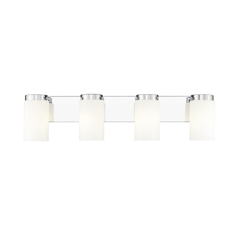 Meuble-lavabo 4 lumières Rosevale, Chrome