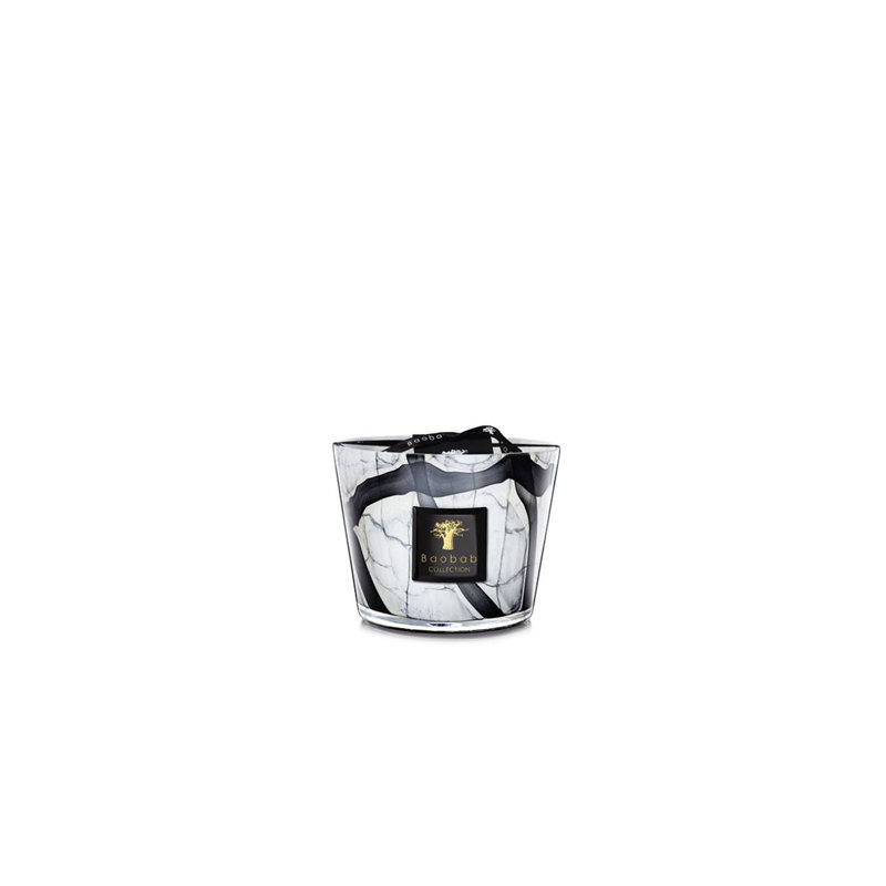 Stones Marble Candle, 3.9" H x 5.07" W x 5.07" D
