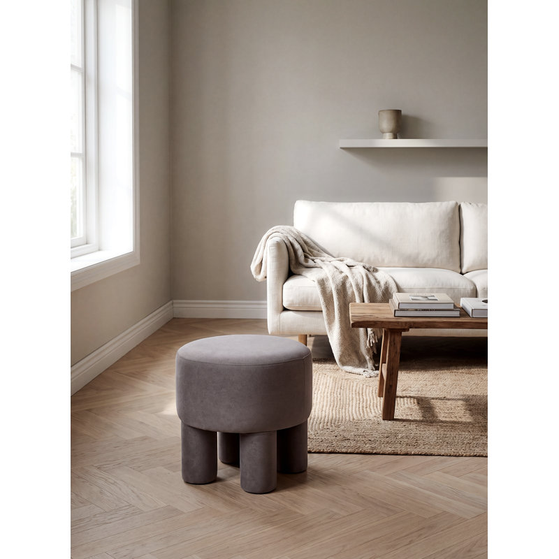 Flounory Ottoman, Brown