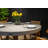 Elementi Home Verona 48" Round Space Grey Concrete Dining Table for Indoor and Outdoor Use