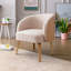 Fauteuil demi-tonneau en coton 27,76 po Beloni