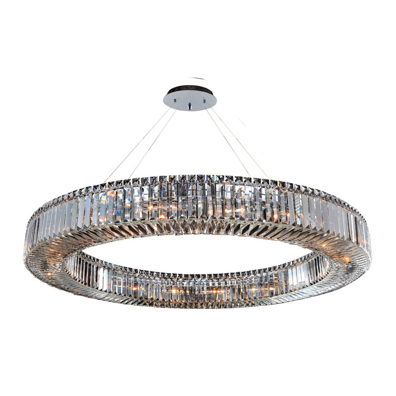 Lustre rond / transparent 18 LT Rondelle Allegri