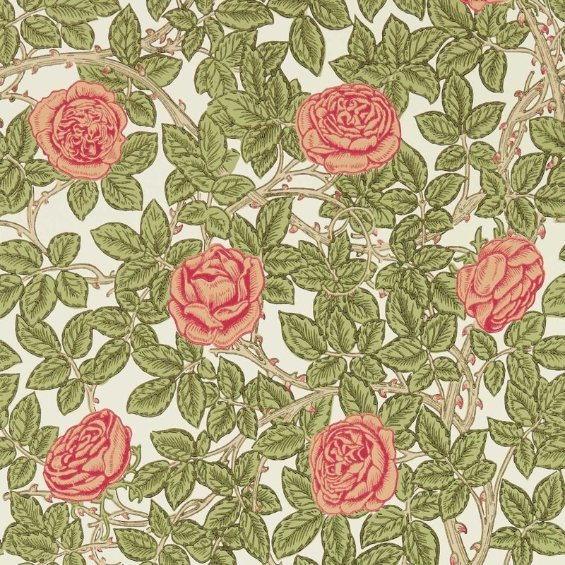 Rambling Rose Wallpaper, Twining Vine