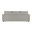 Canapé-lit modulaire avec coussins Beige Boucle
