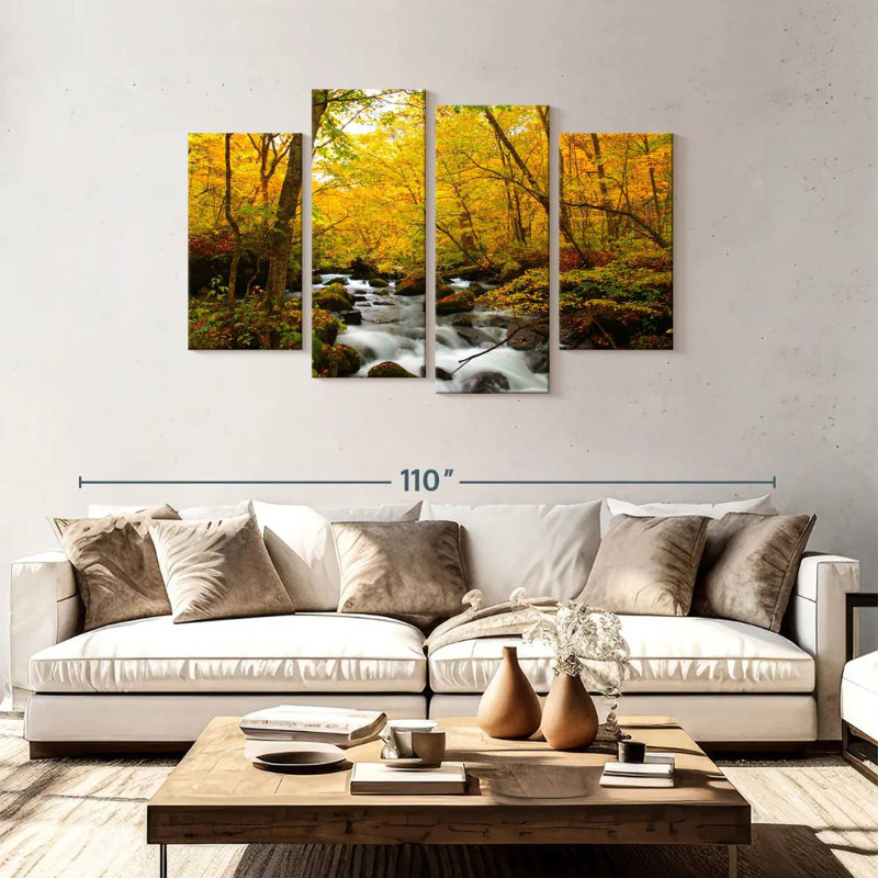 Alvord Oirase River Autumn, H 48 po x l 75 po