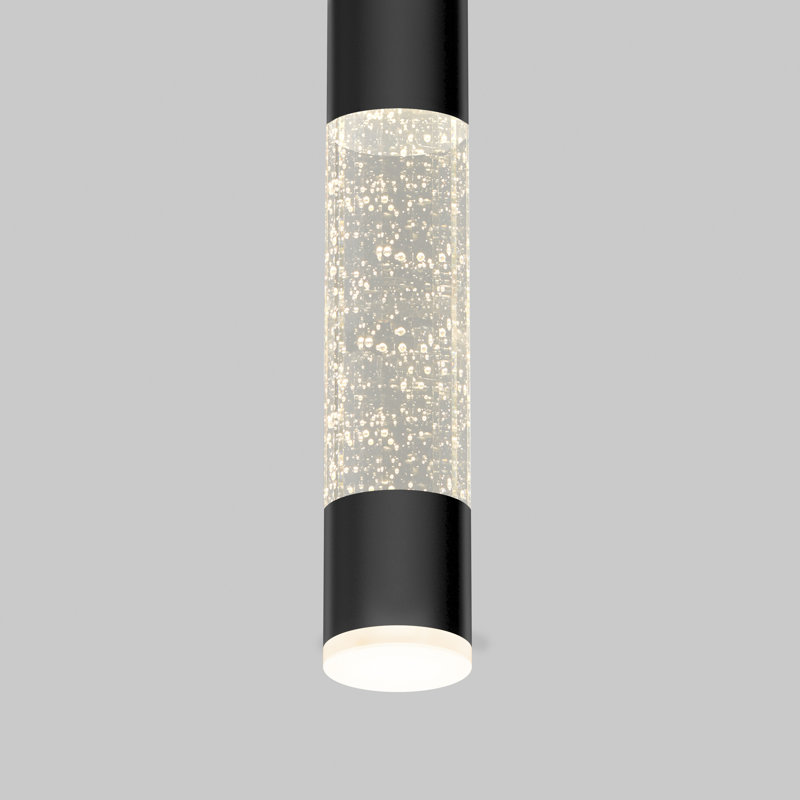 Luminaire suspendu cylindrique à DEL 1 lumière Lewisetta