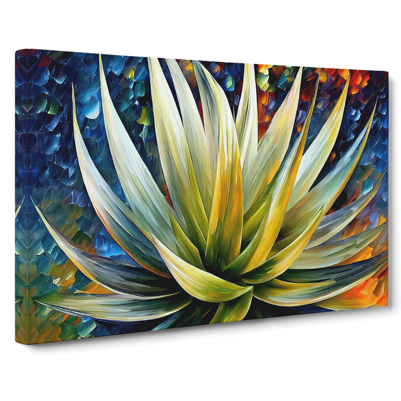 Aloe Vera Succulent Plant Vol.2 - Wrapped Canvas, 40cm H x 60cm W x 3cm D