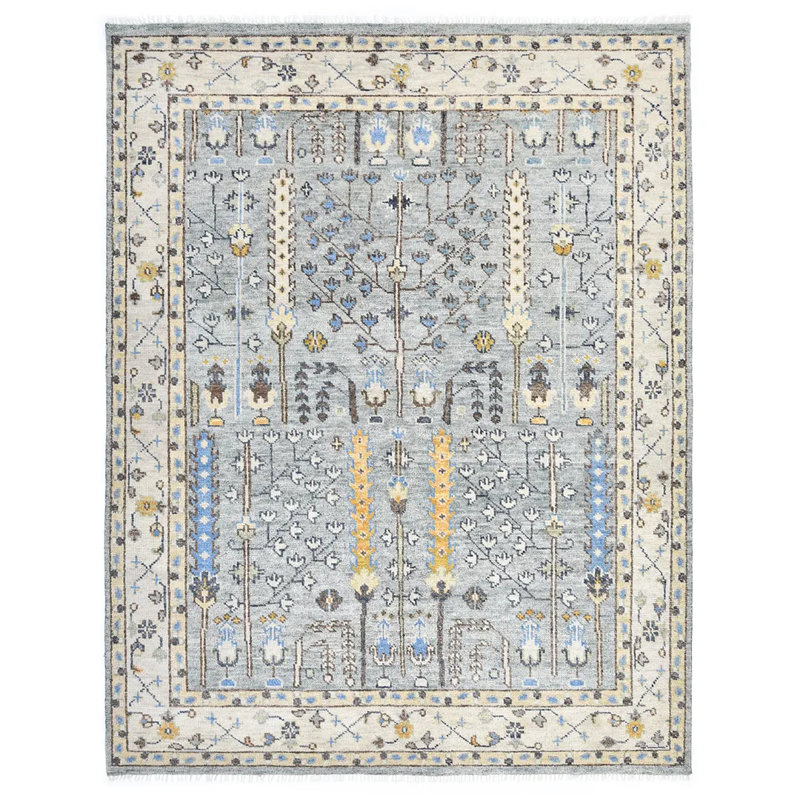 Lomanto Floral Indoor Rug, Rectangle 8' x 10'