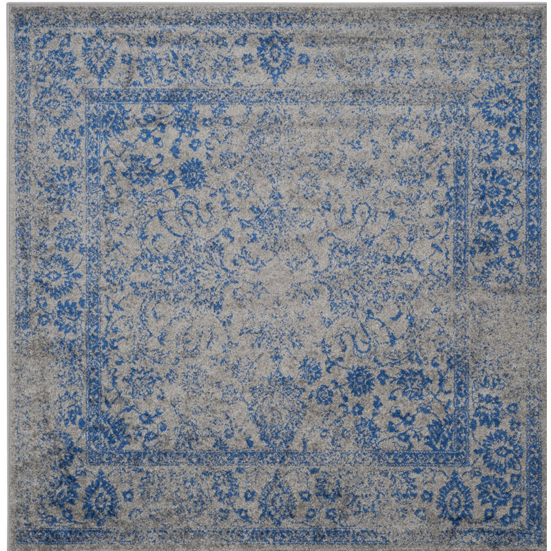 Olius Performance Abstract Rug, Square 6'