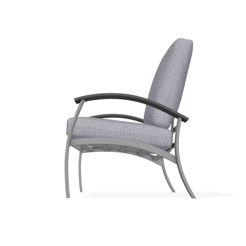 Belle Isle Outdoor Lounge Chair, Huskie, Graphite