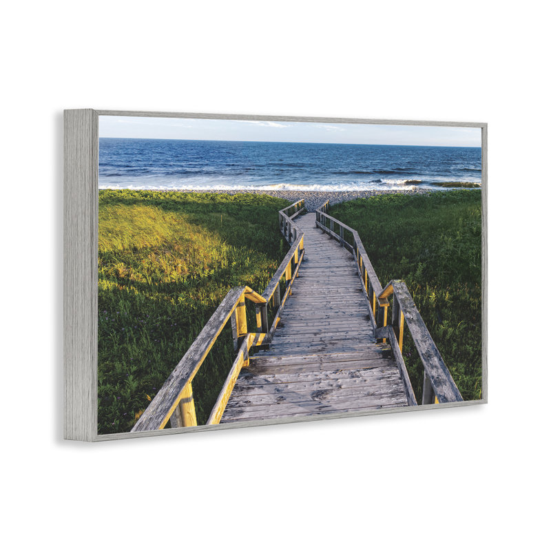 The Way To The Waves Boardwalk, estampe numérique, conception de Sean Greenough, H 20 po x l 30 po