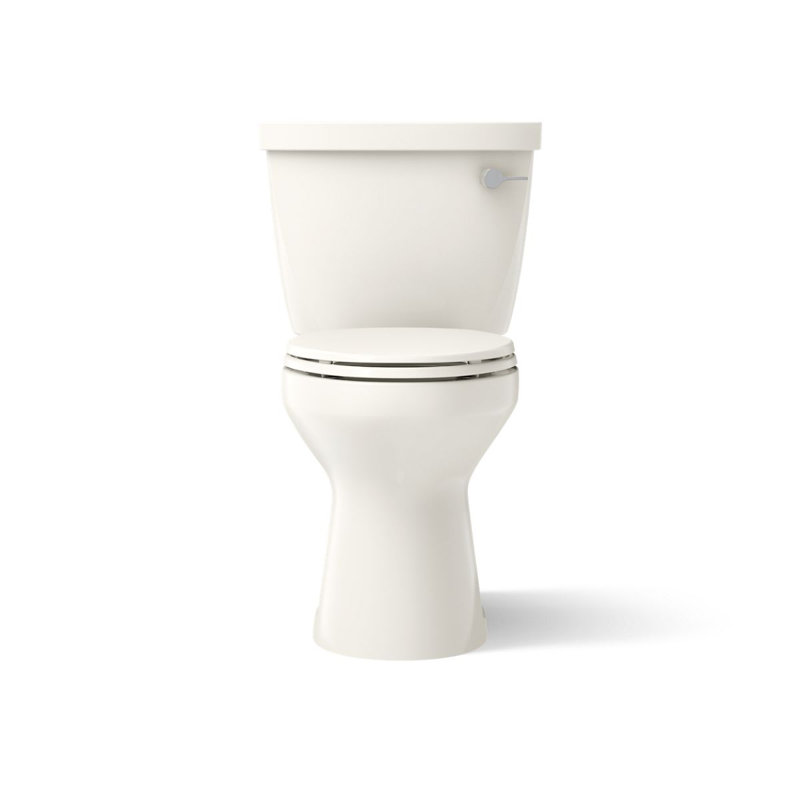 Cimarron 1.28 GPF Water Efficient Elongated Two-Piece Toilet (Seat Not Included), Biscuit, Right-Hand