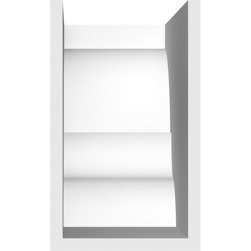 6"W x 10"H x 16"L Standard Asheboro Architectural Grade PVC Rafter Tail, 10"H x 6"W x 16"D