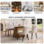 Chaise de salle à manger rembourrée en tissu 32,9 po H Chenille (ensemble de 2)-1397562719