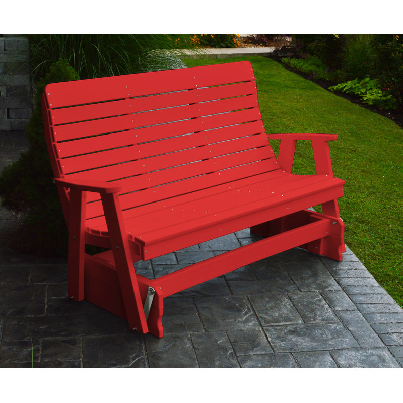 Banc coulissant Aeliana, Rouge vif