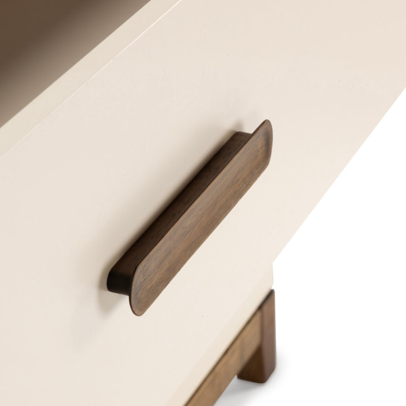 Lala Little 3-drawer dresser, Almond Milk/Walnut