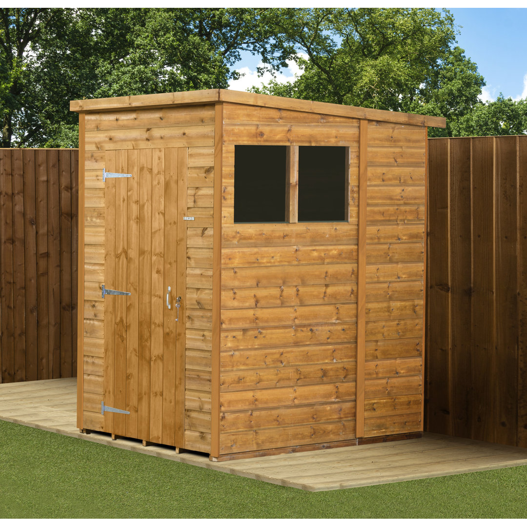 Modular Pent Garden Shed  4X6 With Windows