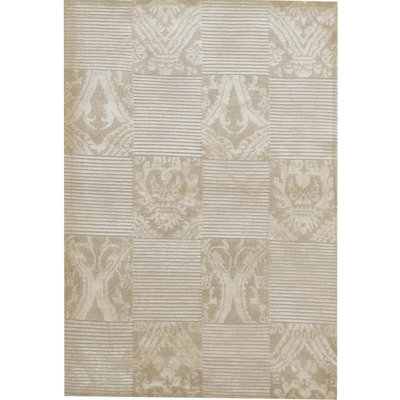 Patchwork Area Rug in Cream