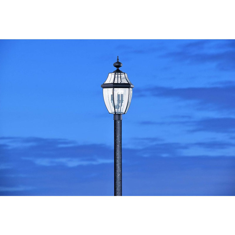 Luminaire extérieur de lampadaire d'extérieur Lighting 8239-12 Lancaster, 24 po de hauteur, noir